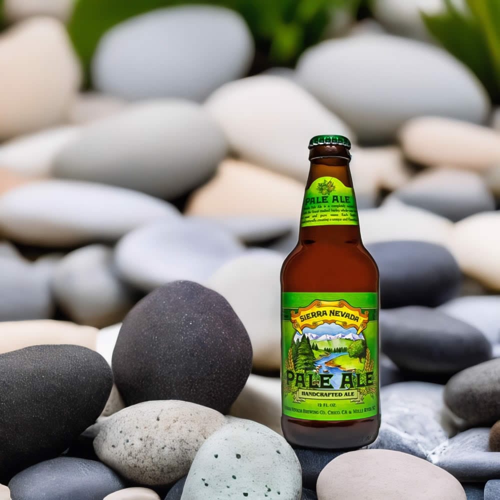 Cerveza Sierra Nevada Pale Ale en rocas